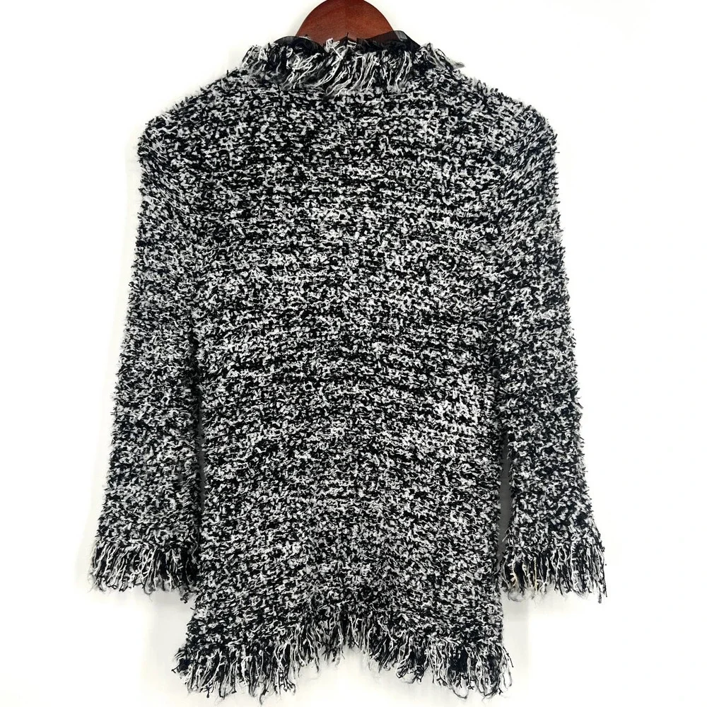 Chico's Womens Size 0 or Small WOOL BLEND Sweater Blouse Shirt Top Winter Cozy - Picture 7 of 7